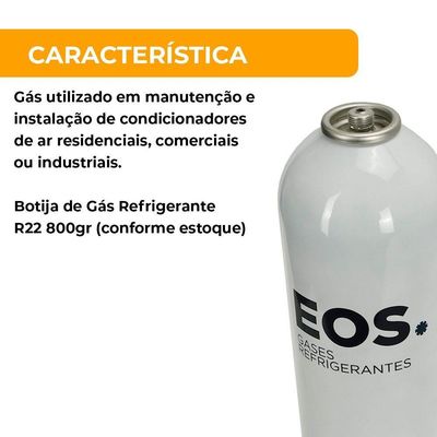 Gás Refrigerante R22 Com Válvula Perfuradora 1 Unidade