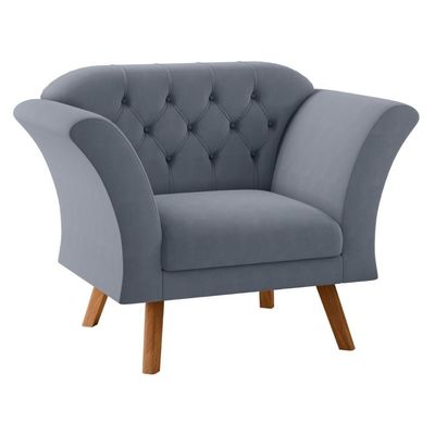 Poltrona Para Sala De Recepção Moreira Inca Chumbo