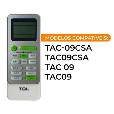 Controle Ar Condicionado Tcl 9.000 Btus Gykq-52e (if) Mont Original único