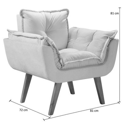 Poltrona Opalla 1 Lugar Suede D Salla Verde
