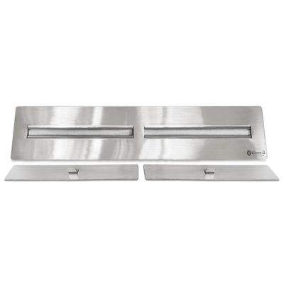 Lareira Ecológica a Álcool Classe A Aço Inox Queimador Duplo