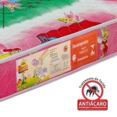 Colchão Berço 1 Lado Plastificado D18 60x12x130 Fadas