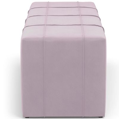 Puff Decorativo Living Sala De Estar 160 Cm Roma W01 Suede Rosê - Lyam