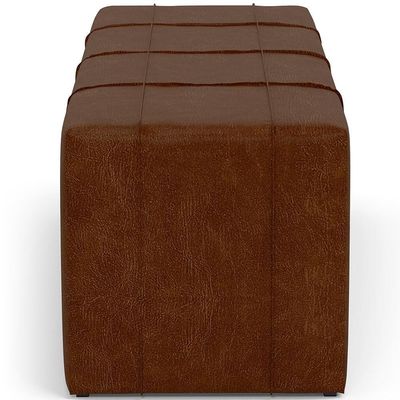 Puff Decorativo Living Sala De Estar 195 Cm Roma W01 Couríssimo Marrom - Lyam