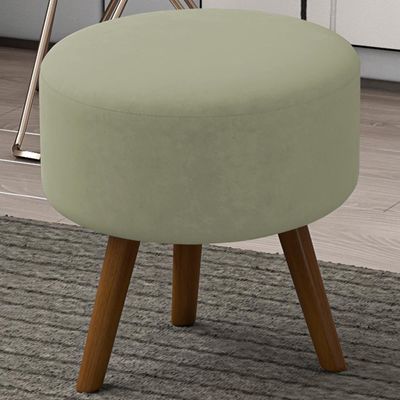 Puff Puf Para Sala Pes Palito Small Veludo Sl 940 Peer