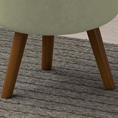 Puff Puf Para Sala Pes Palito Small Veludo Sl 940 Peer
