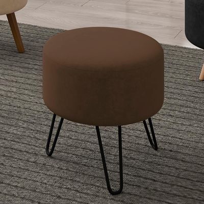 Puff Puf Para Sala Pes Metal Small Veludo Sl 942 Peer Sl 942