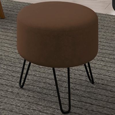 Puff Puf Para Sala Pes Metal Small Veludo Sl 942 Peer Sl 942