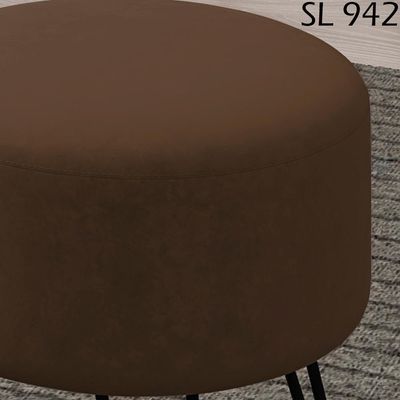 Puff Puf Para Sala Pes Metal Small Veludo Sl 942 Peer Sl 942