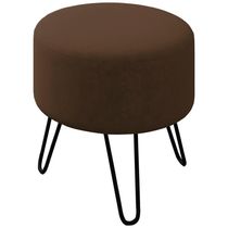 Puff Puf Para Sala Pes Metal Small Veludo Sl 942 Peer Sl 942