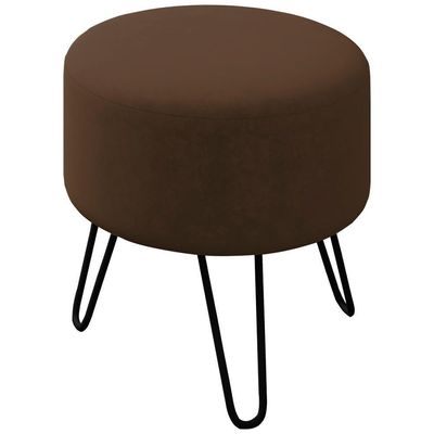 Puff Puf Para Sala Pes Metal Small Veludo Sl 942 Peer Sl 942