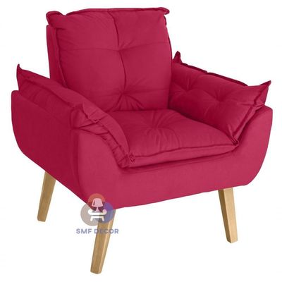 Kit 02 Poltrona Opala Vermelho