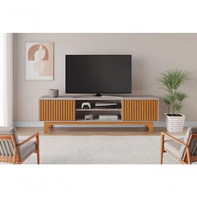 Rack Para Tv Até 70 Polegadas Trunfo Candian - Jcm Movelaria Off White-cinamomo