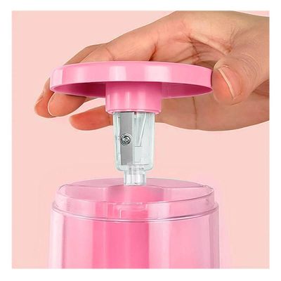 Apontador De Lápis Elétrico Prático E Seguro Rosa