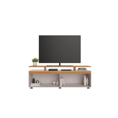 Rack Para Tv Até 65 Polegadas Elogio Candian - Jcm Movelaria Off White-cinamomo