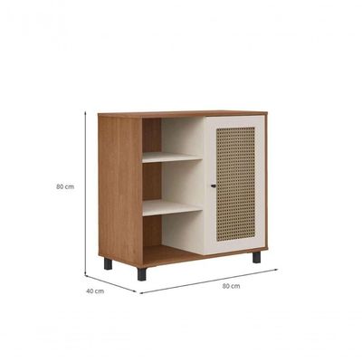 Buffet 1 Porta Charlotte Artely Cinamomo/off White