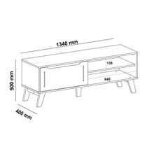 Rack Para Tv Até 60" Carvalho/off White Lotus Artely Carvalho/off White