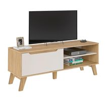Rack Para Tv Até 60" Carvalho/off White Lotus Artely Carvalho/off White