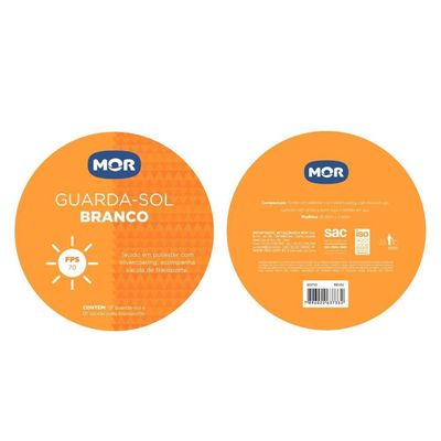 Guarda Sol Praia Pesca 1,80m Cores Mor Branco