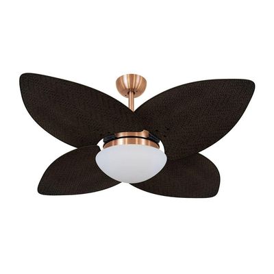 Ventilador De Teto Dormamu Cobre 4 Pás Palmae Tabaco 220v 220V