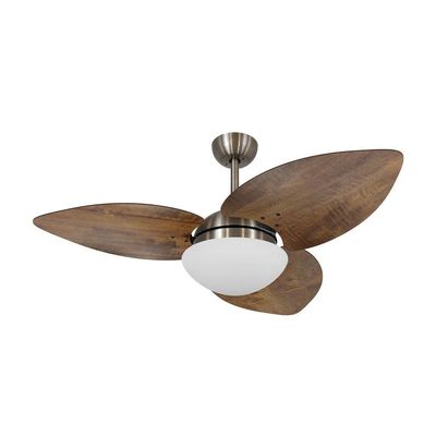 Ventilador De Teto Dormamu Bronze 3 Pás Rádica Imbuia 127v 110V