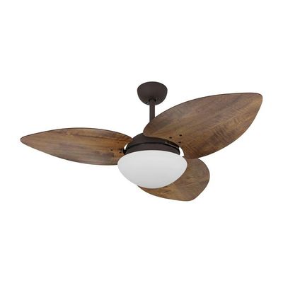 Ventilador De Teto Marrom Texturizado 3 Pás Rádica 220v 220V