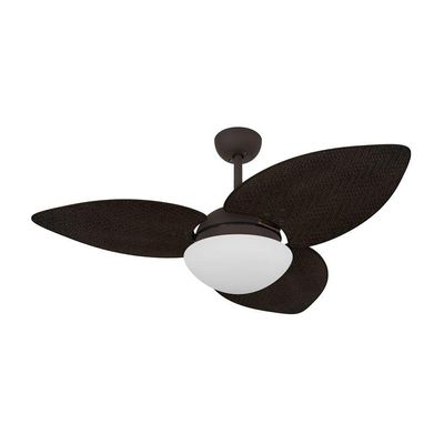 Ventilador De Teto Marrom Texturizado 3 Pás 127v 110V