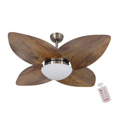 Ventilador De Teto Bronze 4 Pás Rádica 220v C/ Controle 220V