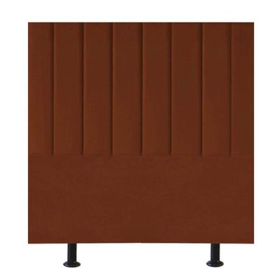 Cabeceira Estofada De Cama Casal Box 140 Cm Maya Veludo E Frame terracota