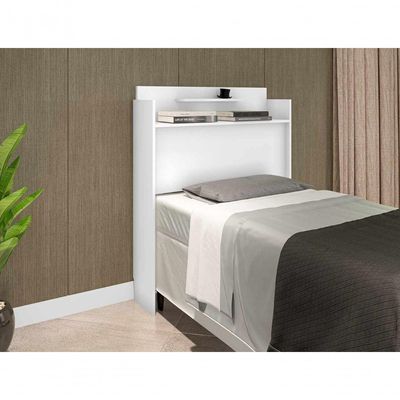 Cabeceira Solteiro Box Charlotte Branco