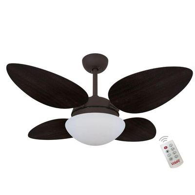 Ventilador Volare Petalo Quad Tabaco 220v E Controle Remoto 220V