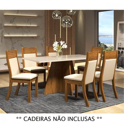 Mesa Dailus 160x80 Imbuia Blonde E Off White Viero Imbuia/blonde Off White