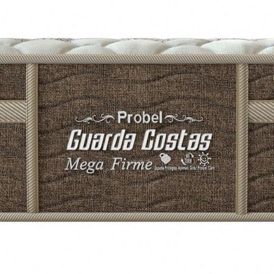Colchão Casal Espuma Ad Mega Firme Probel 22cm Bege/Marrom (138x188x22cm)