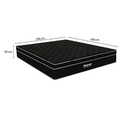 Colchão Queen Star 158x198x38cm Superpocket Eps D45 Ortobom Preto