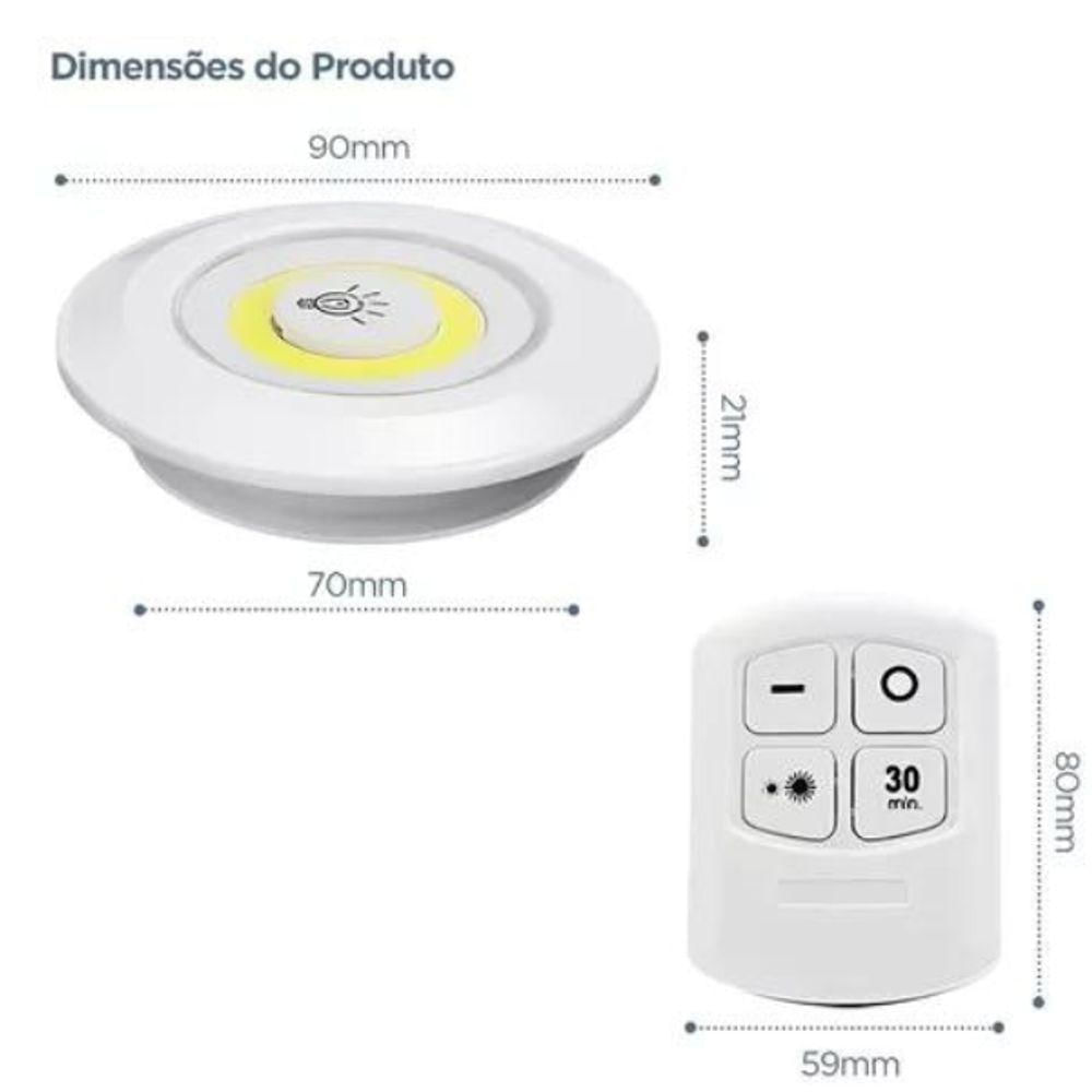 Kit Completo De Lâmpadas Led Inteligentes Controle Remoto Sem Fio