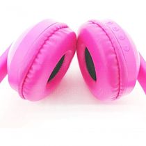 Headphone Bluetooth Com Iluminação Led Fone Sem Fio De Gatinho Rosa