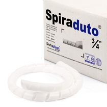 Organizador Fios E Cabos Spiraduto 3-4 Branco - 1 Metro