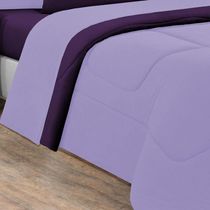 Edredom Malha 100% Algodão Gran Moratta 1 Peça King - Lilás-roxo