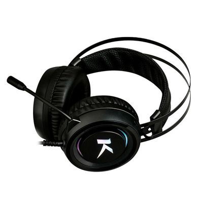 Headset Gamer Ktrok Stout, P2 + Usb + Adaptador P3, Rgb, Drivers 50mm, Preto