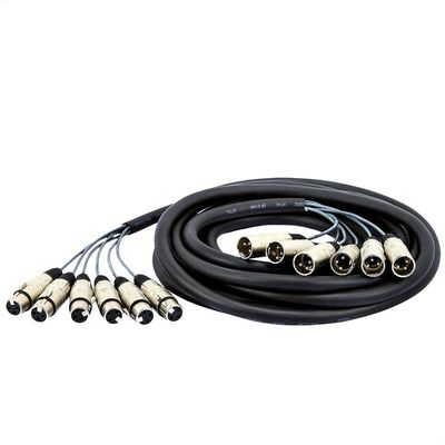 Multicabos Com Conectores Xlr 6 Vias - Cirilo Cabos, 11mts