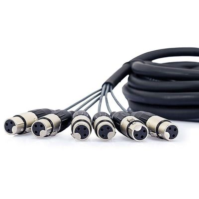 Multicabos Com Conectores Xlr 6 Vias Amphenol - 10 Metros