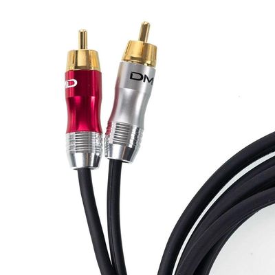 Cabo P2 Estereo Para 2 Rca Profissional - 45 Metros