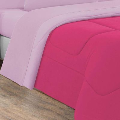 Edredom 100% Algodão Gran Moratta 1 Peça Solteiro Pink-rosa Bebê