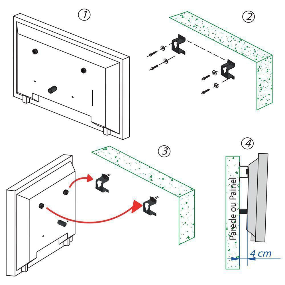 Suporte Para Tv Fixo 36 Polegadas