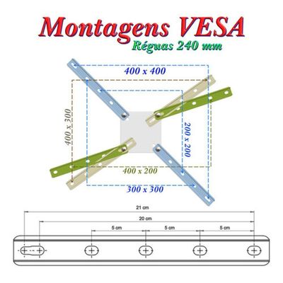Suporte Tv 10" A 56" Vesa 400x400 2 Movimentos - Branco