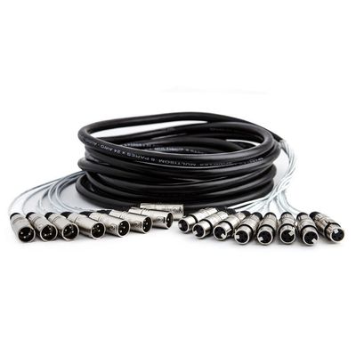 Multicabos Xlr 8 Vias Santo Angelo - 20 Metros