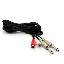 Cabo 2 P10 Mono Para 2 Rca - 4 Metros
