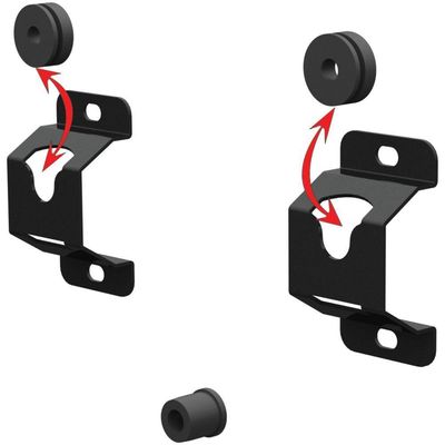 Suporte Universal Fixo Tv 10"a65" Todos Vesa Roldana - Preto