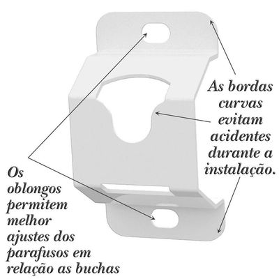 Suporte Universal Fixo Tv 10"a65" Todos Vesa Roldana-branco