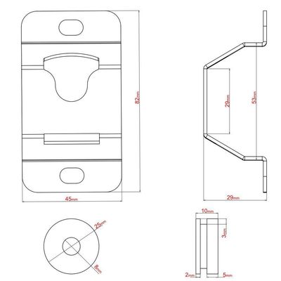 Suporte Universal Fixo Tv 10"a65" Todos Vesa Roldana-preto
